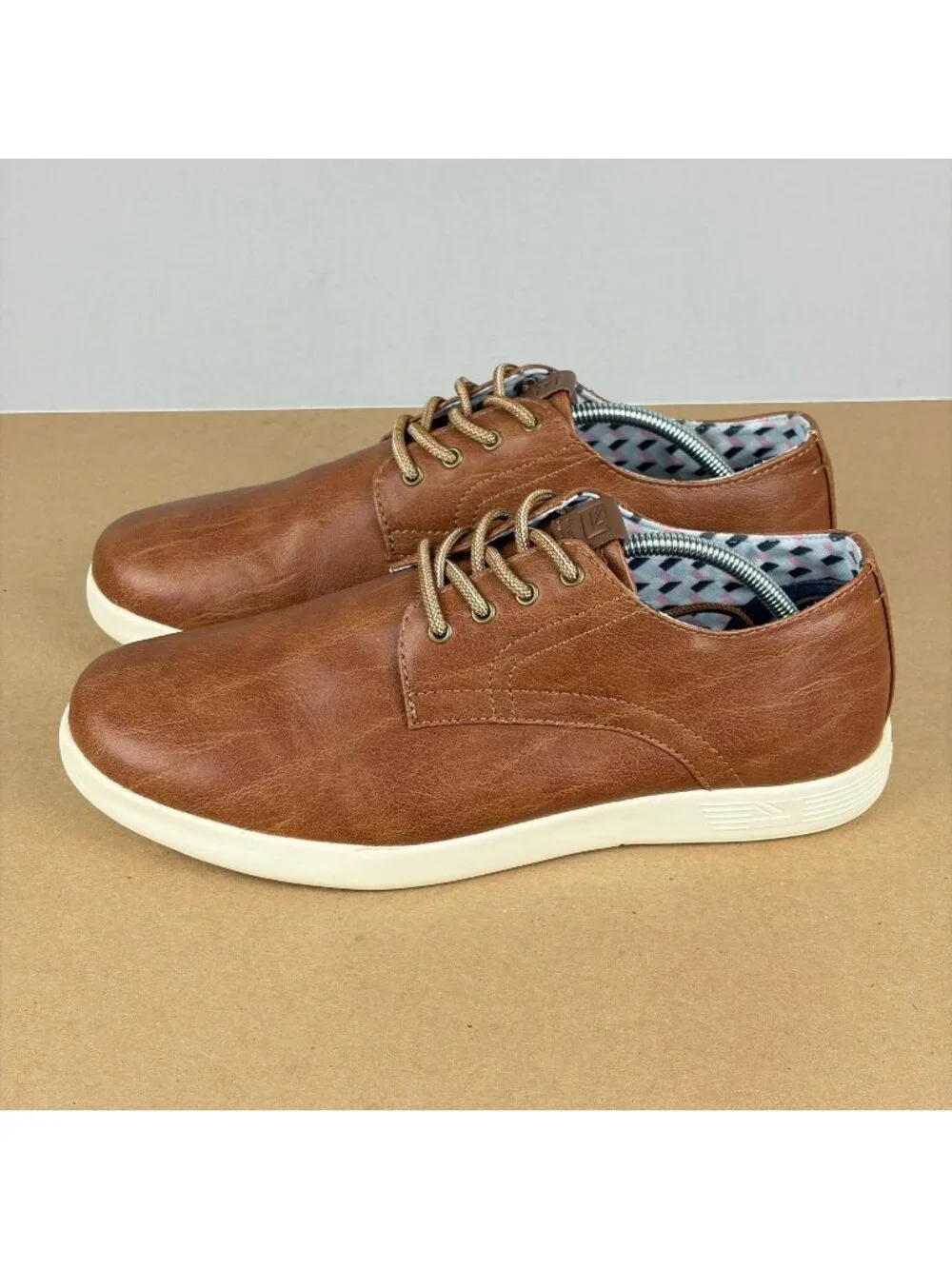 Ben Sherman Presley Oxford Lace Up Shoes Mens 8.5 Brown Faux Leather